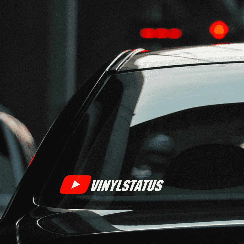 Custom Youtube Username Stickers / Decals - Color Logo