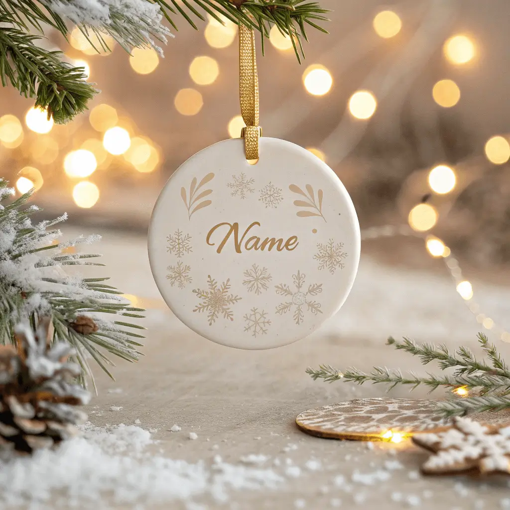 Personalized Christmas Ornaments (Double Sided)