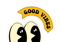 good vibes sticker