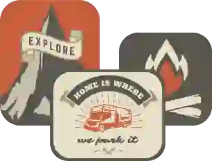 Custom rounded corner stickers