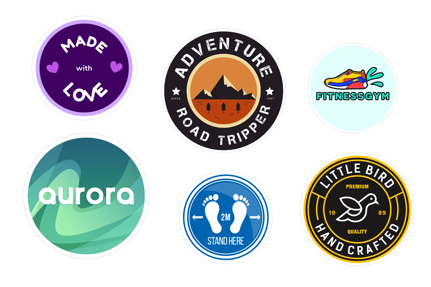 Custom Circular Stickers