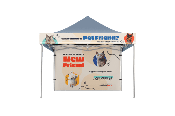 Custom Banner for 10x10 Tent