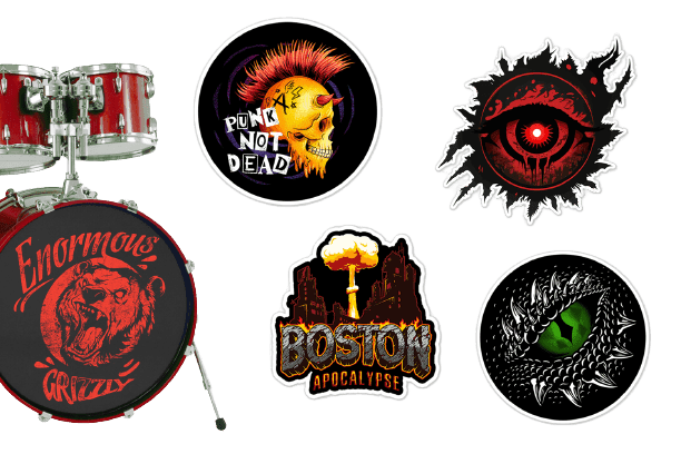 Custom Bass Drum Sticker