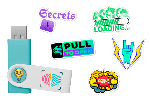 Custom USB Stickers