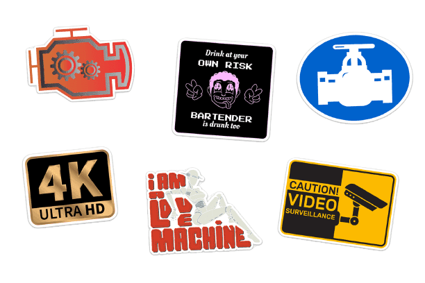 Heavy Duty Custom Stickers