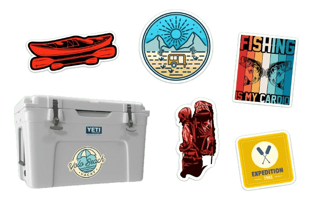 Custom Cooler Stickers