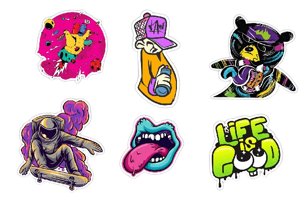 Custom Graff Stickers