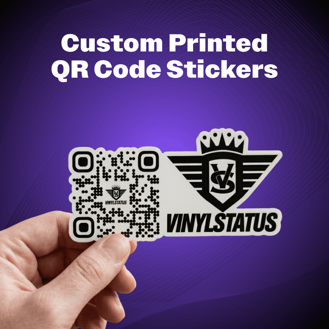 Custom Vinyl QR Code Stickers