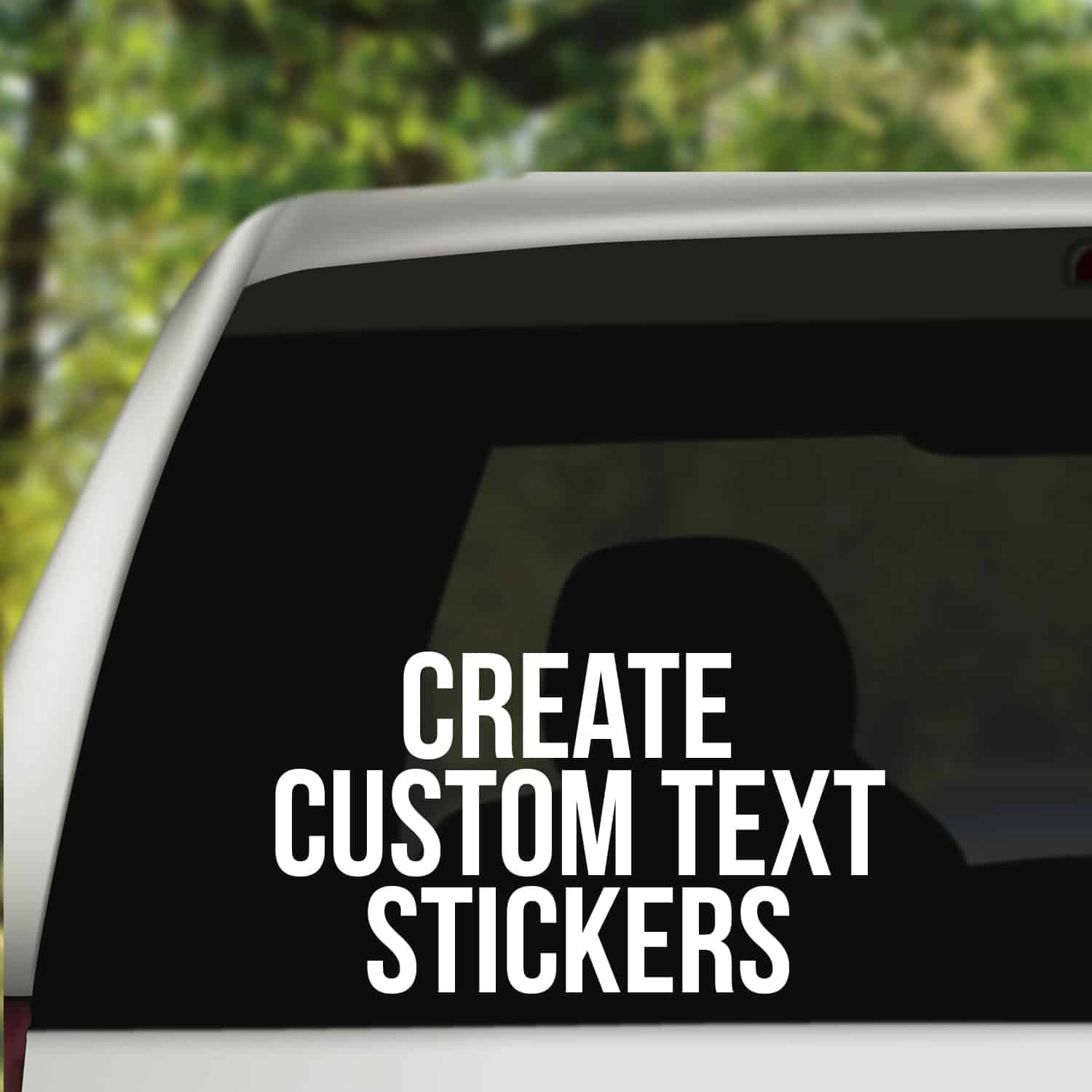 create custom text stickers