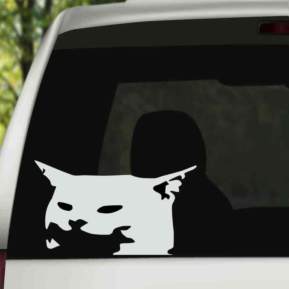 Cat At The Table Sticker