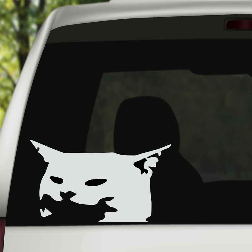 Cat At The Table Sticker