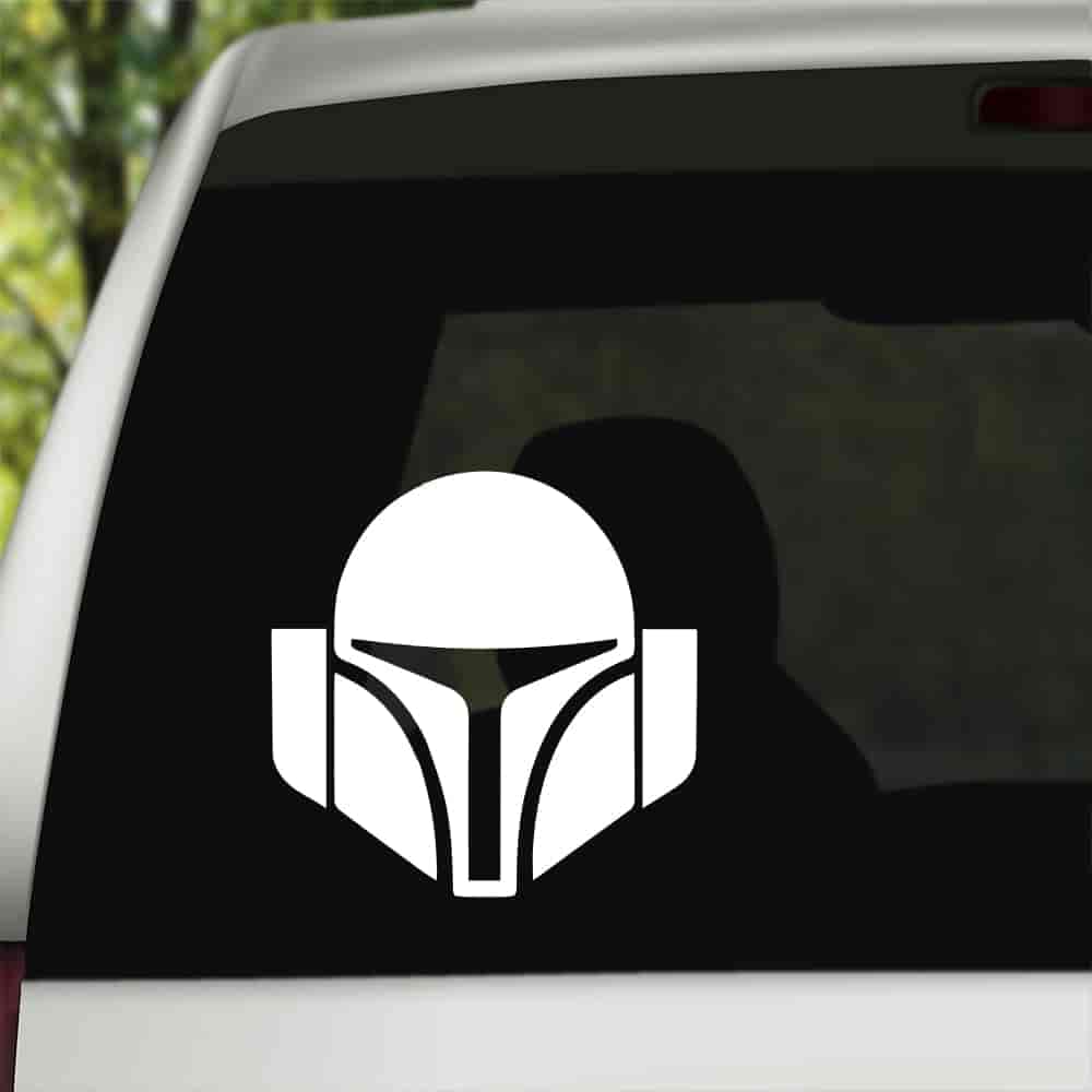 Mandalorian Helmet Sticker