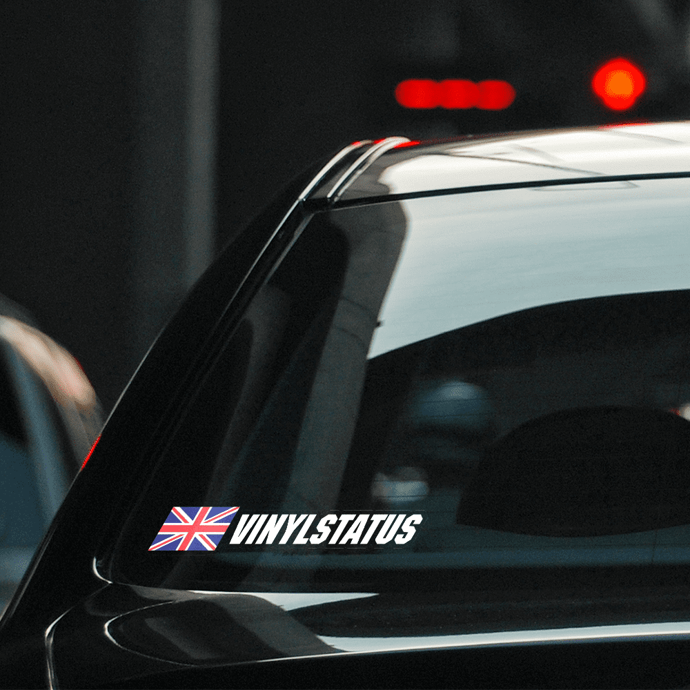 UK Flag Custom Text Stickers / Decals