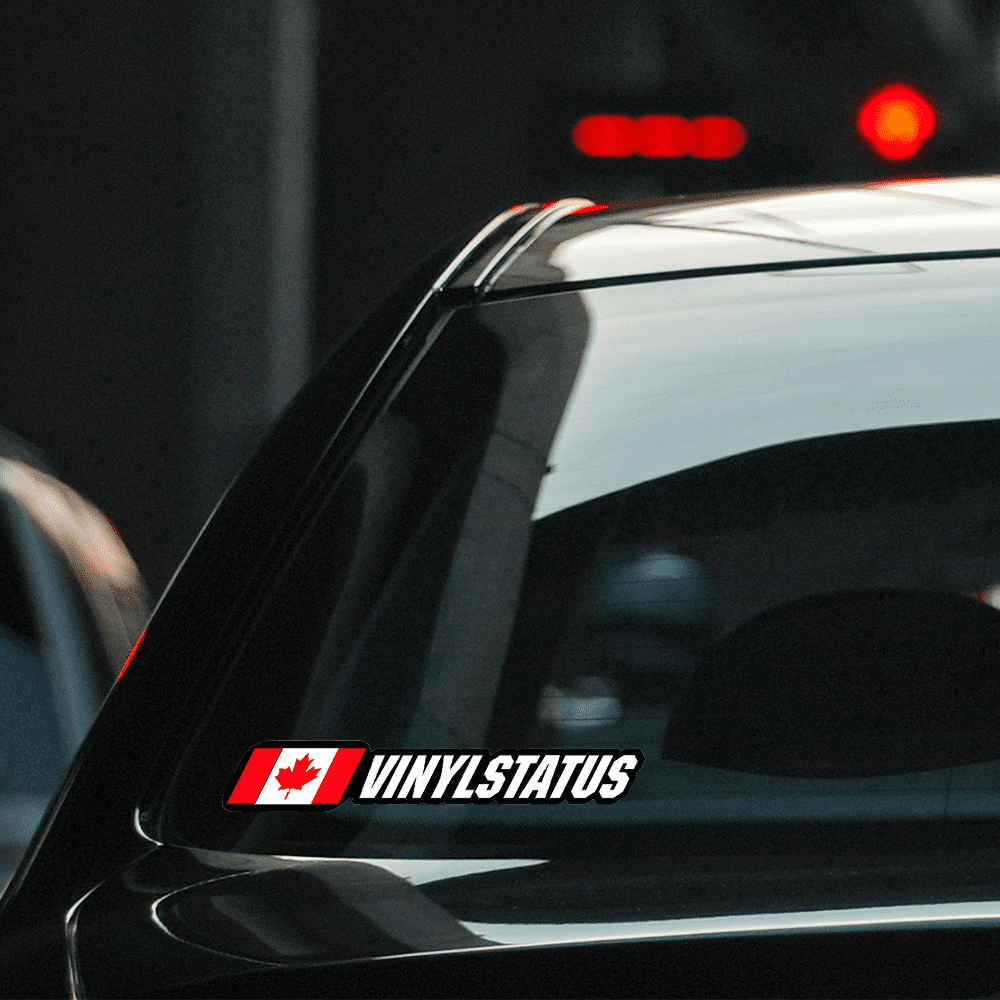 Custom Canadian Flag Name Stickers / Decals