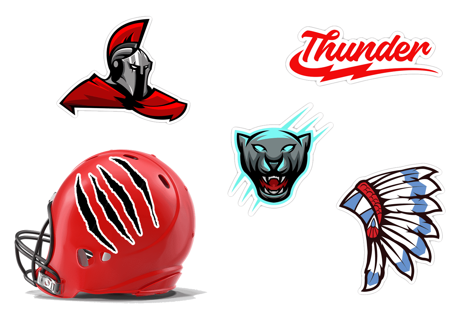 Football Helmet Decals