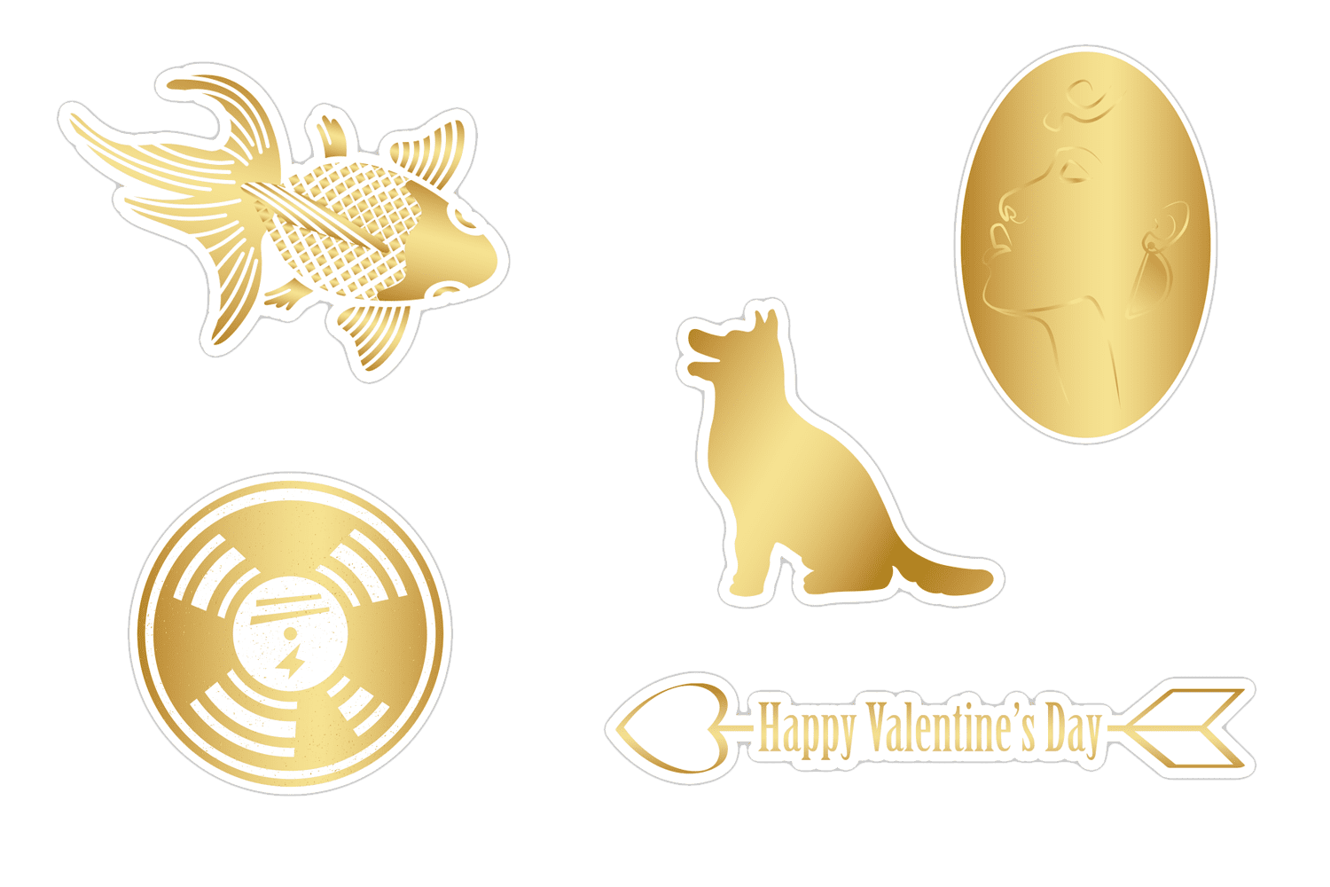 Custom Gold Stickers