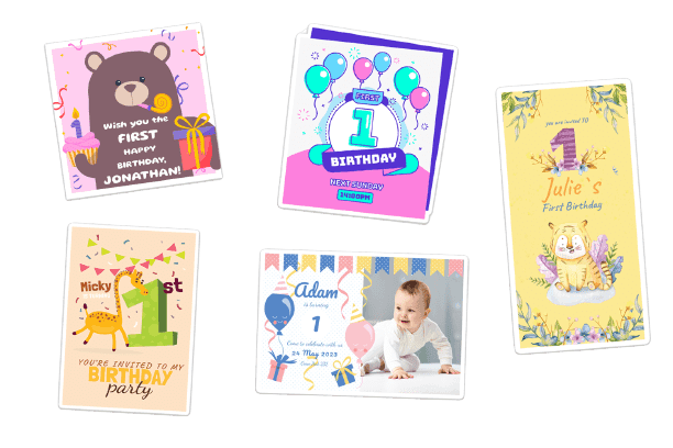 Personalized Birthday Banners for 1st Birthday