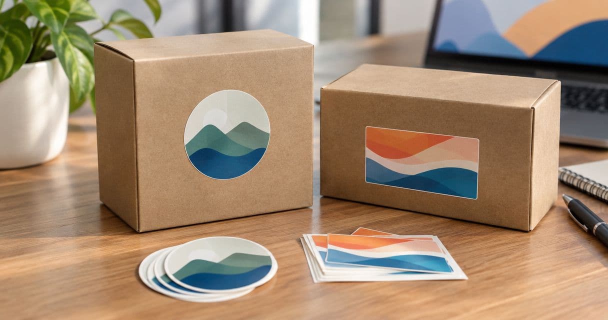 Circle or rectangle stickers: which fits your packaging