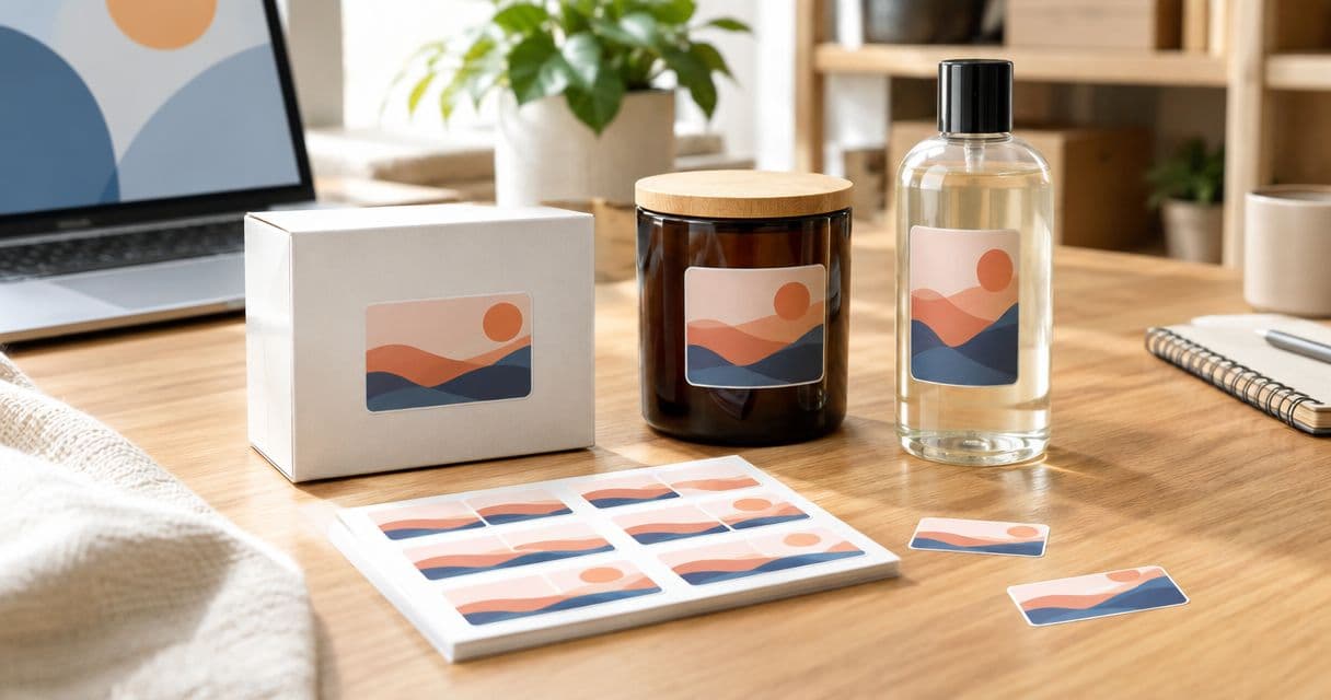 Custom rectangle stickers for product labels