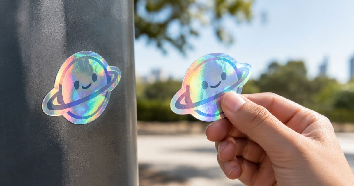 Do holographic stickers fade outdoors?