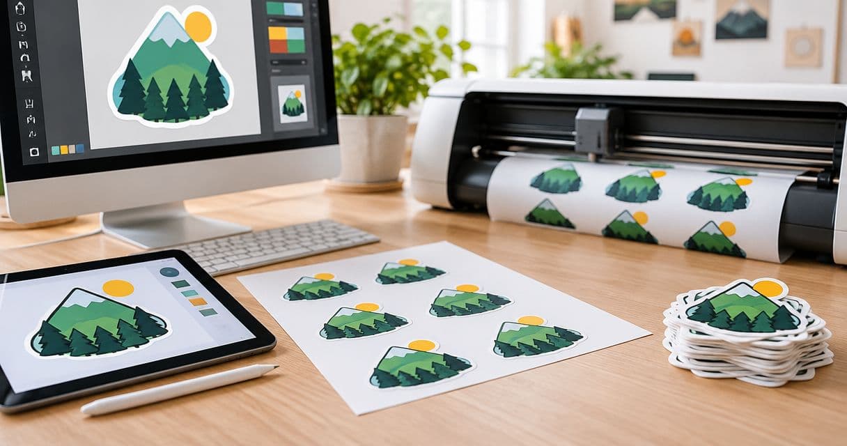 How custom die cut stickers are made: artwork to approval