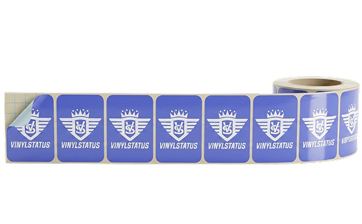 Roll of custom printed vinyl stickers