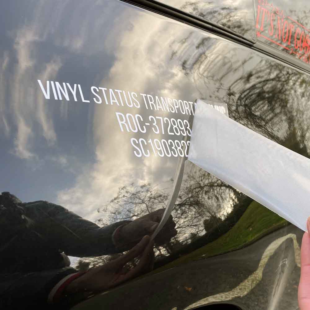 Peel and Stick Vinyl Lettering