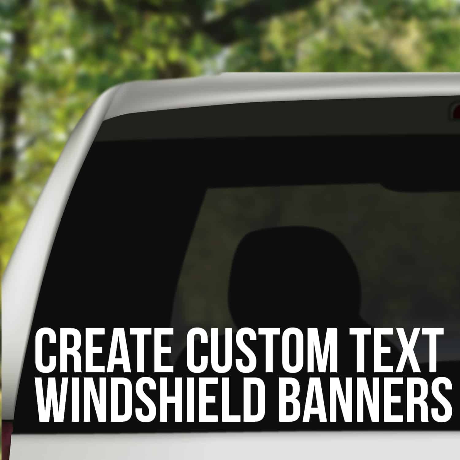 Custom Text Windshield Decal Sticker Vertical Script Banner Side Car Truck Euro